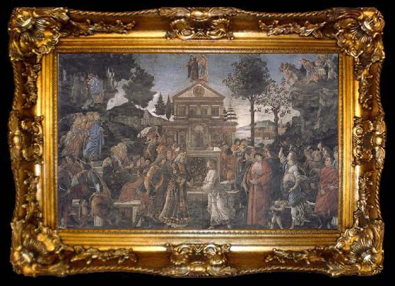 framed  Sandro Botticelli Trials of Christ, ta009-2